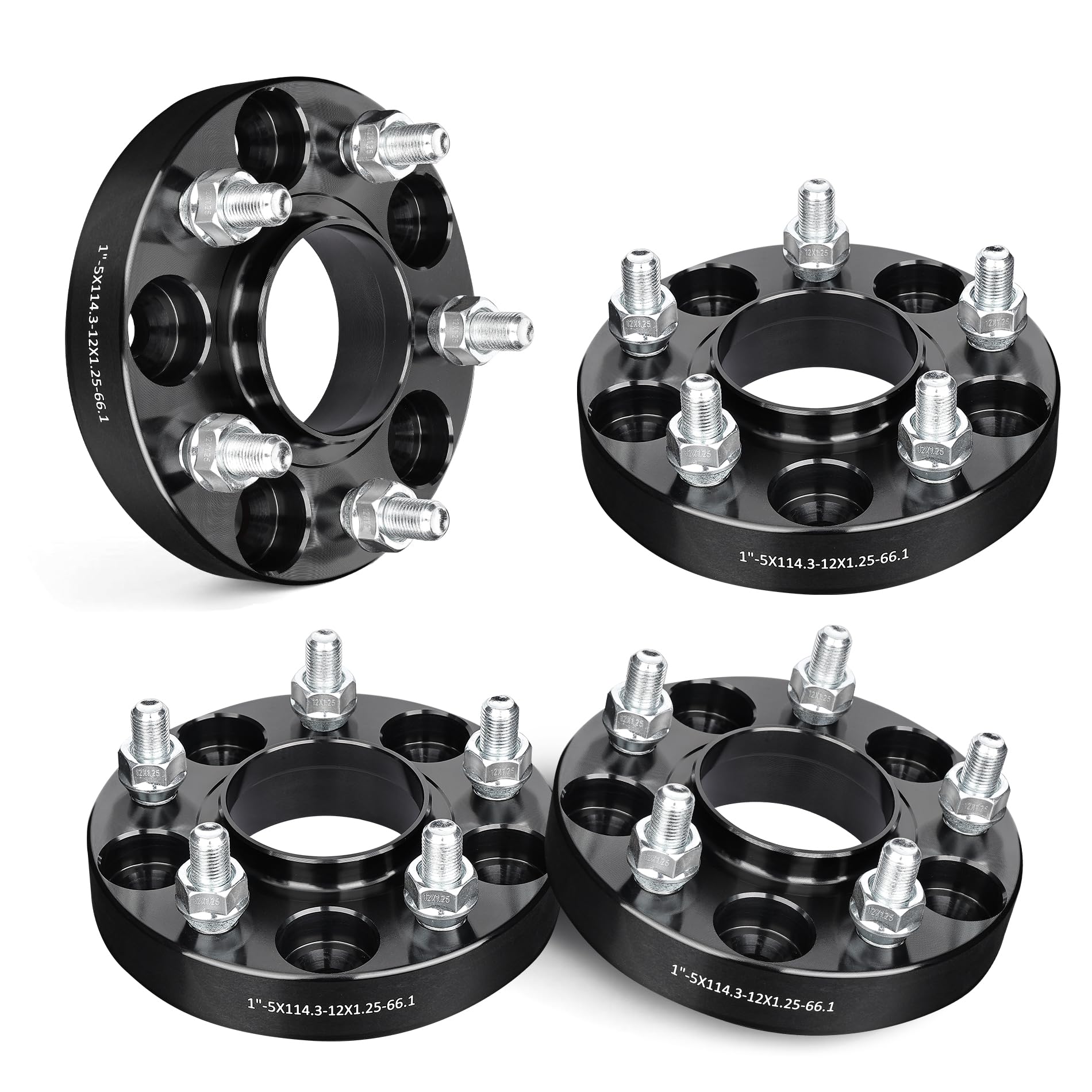 Amazon.com: EVIL ENERGY 5x4.5 Wheel Spacers 1 inch Compatible with